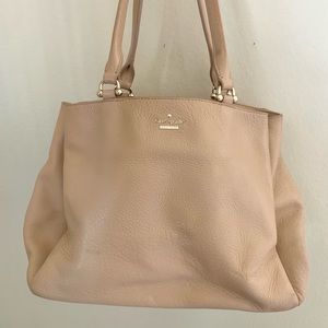 Kate Spade Neve nude leather tote/shoulder bag